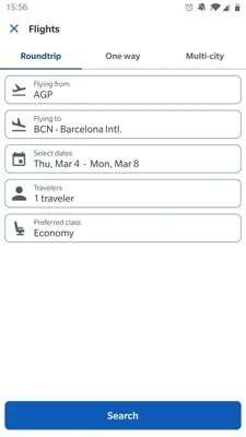 Travelocity android App screenshot 1